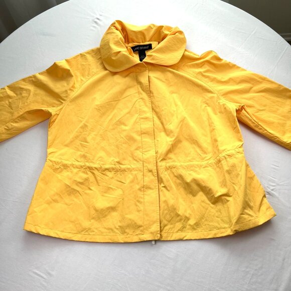 Lane Bryant Womens Lightweight Windbreaker Jacket Size 18/20 Drawstring Zip Snap - Picture 2 of 11